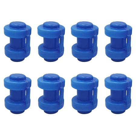 Blue Trampoline Pole Cap 8PCS Universal Trampoline Enclosure Pole Cap Thickened and Durable Trampoline Pole Cap for Net Hook Trampoline Supply Diameter Trampoline Enclosure Pole Cap with Screw Thumb