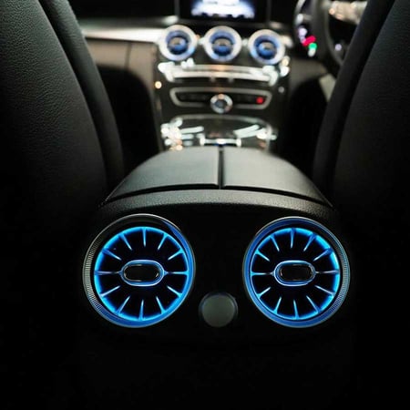 64 Color Car Rear Armrest Led Turbine Air Vent Ambient Light Kit For Mercedes Benz C Glc Class W5 X253 19 21 Buy 64 Color Car Rear Armrest Led Turbine Air Vent Ambient Light