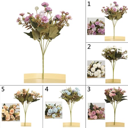 Artificial Silk Flower 6 heads Carnation Bouquet Wedding Home Decoration DIY