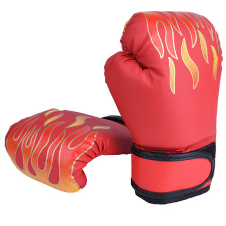 Kids Boxing Gloves,Child Boxing Fighting Gloves 3Colors Sparring Punching Training Gloves for Kickboxing MMA TKD Thai Kick Blue 
