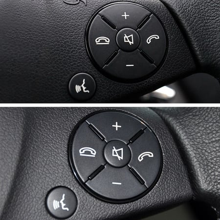 2Pcs Steering Wheel Control Menu Switch-Button Fit For Benz C E CLS W204 W212 
