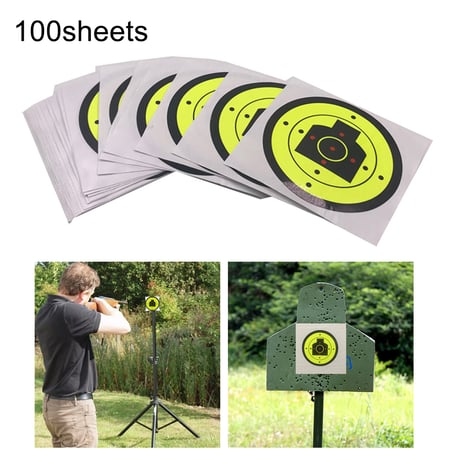 250PCS Roll Shooting Adhesive Targets Splatter Reactive Targets Sticker 7.5cm 