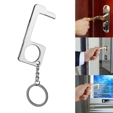 Tjh Portable Antimicrobial Edc Door Opener Press Elevator Tool Door Handle Key With Key Ring Buy Tjh Portable Antimicrobial Edc Door Opener Press Elevator Tool Door Handle Key With Key Ring