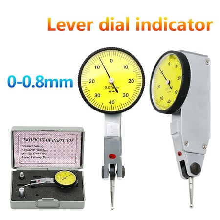 0-40-0 0.01mm Metric Dial Test Indicator With Red Jewel Measuring Precision Tool 0-40-0 0.01mm Metric Dial Test Indicator With Red Jewel Measuring Precision Tool