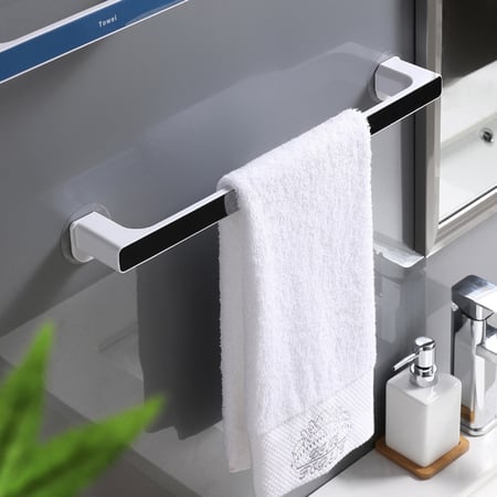 Suction Cup Towel Holder Wall Mount Towel Hanging Hook Punch-free Bathroom