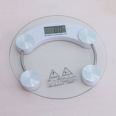 180KG Digital Body Weighing Scale Electronic LCD Bathroom Glass Weight Scales
