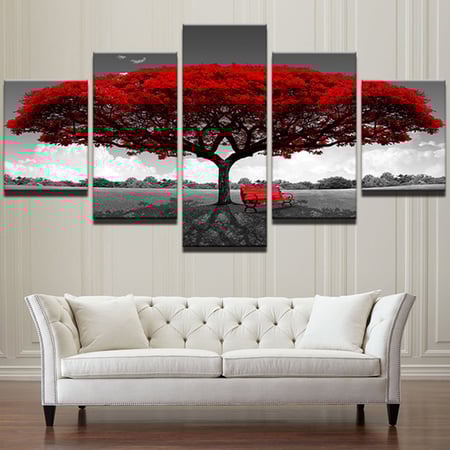 5 Pcs Abstract Modern Oil Painting Art Canvas Printed Wall Home Decor Framless 5 Pcs Abstract Modern Oil Painting Art Canvas Printed Wall Home Decor Framless