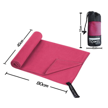 Quick-dry Towel Outdoor With Silicone Case Microfiber f Travel Camping Portable