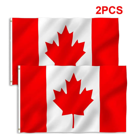 Canadian Flag 3 x 5 ft Polyester Canada Maple Leaf Banner Indoor Outdoor Grommet