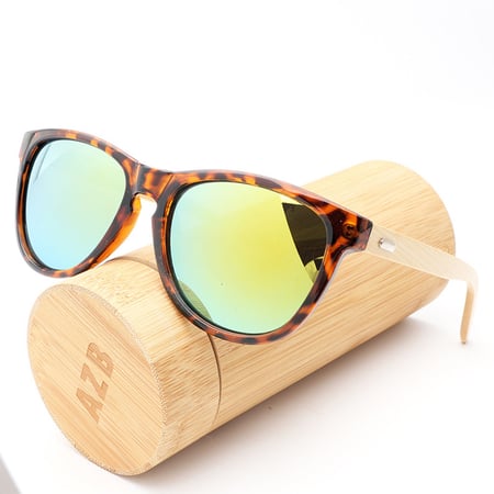 Mens Womens Bamboo Sunglasses Polarized Wooden Wood Retro Vintage Summer Glasses