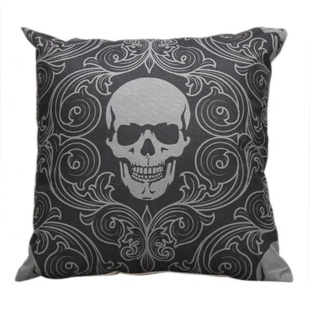 Home Decor Polyester Skull Female Ghost Waist Throw Pillow Case Sofa Home