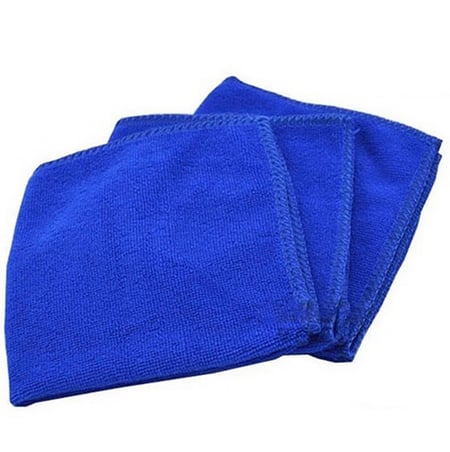 WXAN New Practical 10Pcs Blue Soft Absorbent Wash Cloth Car Auto Care Microfiber