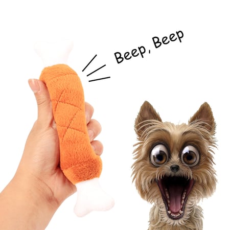 Puppy Chew Squeaker Squeaky Plush Sound Toys Chews Bones Toys For Dogs  Cats 