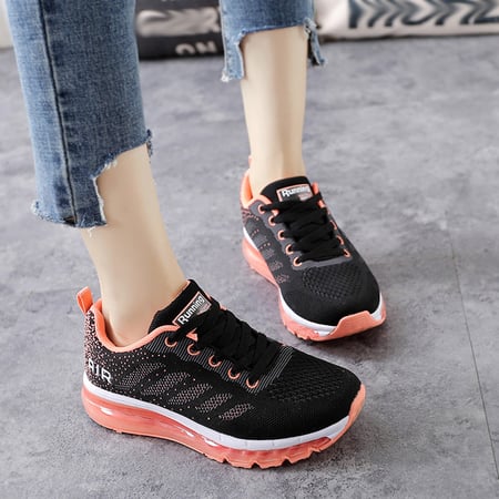 DATEWORK Couple Walking Casual Shoes Air Cushion Running Jogging Sports Sneakers 