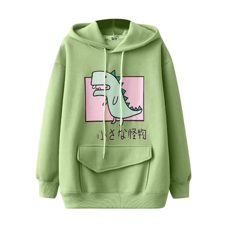 Women Tops Women S Casual Animal Cute Emo Dinosaur Shirt Hoodie Pocket Hoody Jumper Tops Buy Women Tops Women S Casual Animal Cute Emo Dinosaur Shirt Hoodie Pocket Hoody Jumper Tops In Tashkent