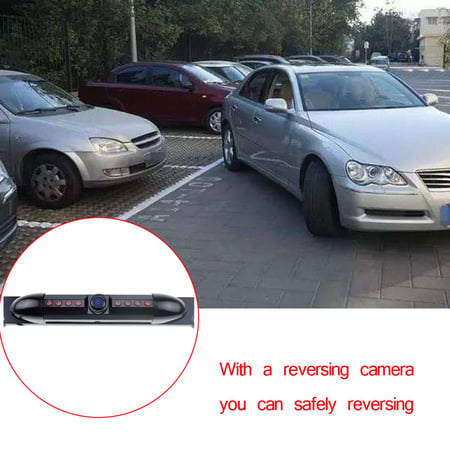 170° HD Car IR Rearview Camera American License Plate Frame 8LED Night Vision 