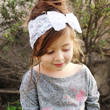 Baby Girl Kids Hollow Lace Flower Hairband Headband Sweet Cute Toddler Head Wrap