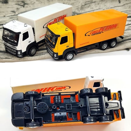 1:43 Transport Container Truck Alloy Vehicle Model Simulation Model Kid Toy 