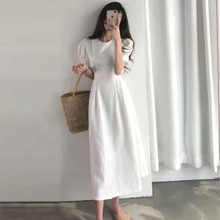 Korean long dress design Clearance