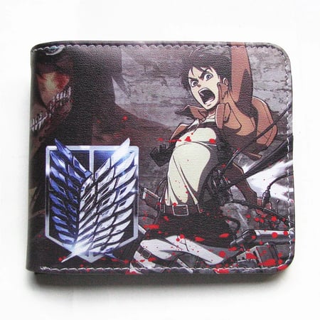 Cartoon Attack On Titan Wallet Shingeki No Kyojin Anime Wallet Women Men Short Zipper Coin Purse Card Holder Pocket Buy Cartoon Attack On Titan Wallet Shingeki No Kyojin Anime Wallet Women