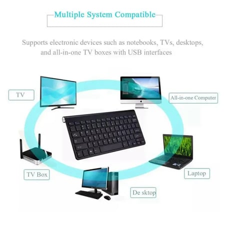 Color : Black Teclado inalambrico N5903 2.4GHz Mini Wireless Keyboard with Touchpad & USB Mini Receiver Black Size: 127 x 134 x 25mm 