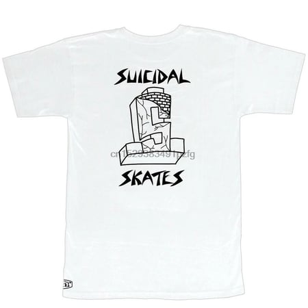 Dogtown X Suicidal Tendencies DTST 2 LOGO Skateboard T Shirt BLACK LARGE