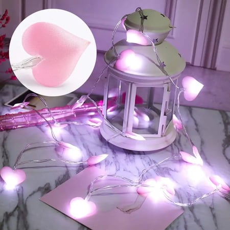 Love Heart Wedding LED String Fairy Light Christmas LED Indoor Party Garden Garl
