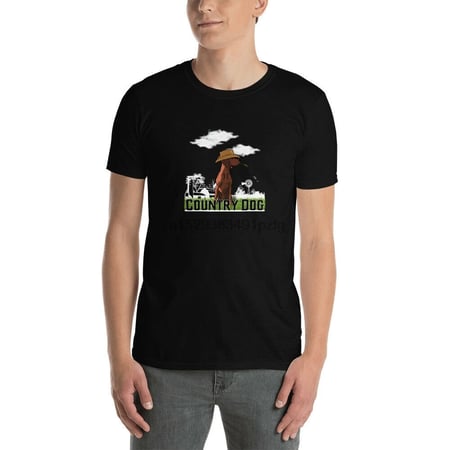 Country Dog Hound T-Shirt Cowboy Rural Farm 