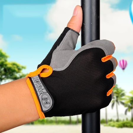 Cycling Gloves Bicycle Bike Gloves Anti Slip Breathable Half Finger Short Glove 