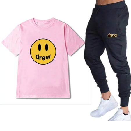 Streetwear Sportswear Set Fashion Justin Bieber Drew Short Sleeve Justin Bieber Smiley T Shirt Men Women Cotton Couple Tee Set Buy Streetwear Sportswear Set Fashion Justin Bieber Drew Short Sleeve Justin Bieber