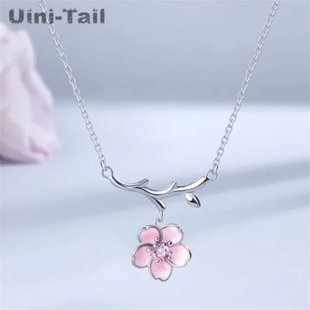 New Jewelry Fashion 925 Sterling Silver Cherry Necklace