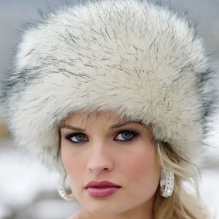 fashion mink fur russian style hat