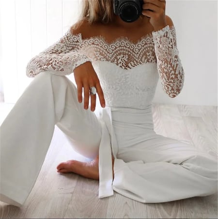 Afslut Marquee marionet Super Fashion Spring Summer Jumpsuits Women High Quality Lace Patchwork  Embroidery Sexy Party Jumpsuit Rompers Ladies Bodysuits - buy Super Fashion  Spring Summer Jumpsuits Women High Quality Lace Patchwork Embroidery Sexy  Party