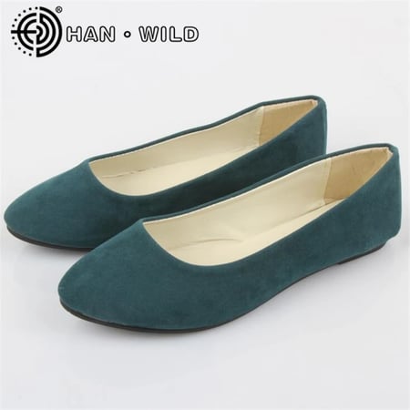 Womens Candy Color Flat Casual Shoes Slip On Sweet Pointy Ballerina Size Casual