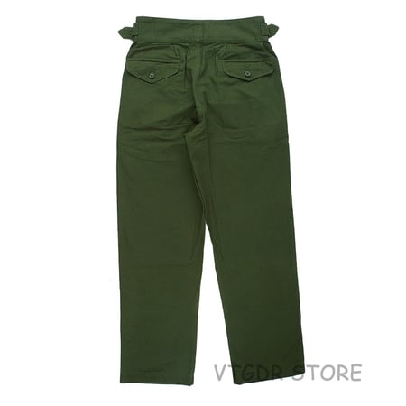 Vintage Gurkha UK Army Mens Casual Pants Bermuda Pants Khaki Loose Fit Trousers 