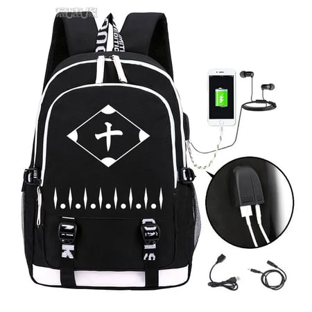 Unisex School Backpacks Ichi-go Ku-rosaki 3D Printed Large Capacity Casual Travel Bag 