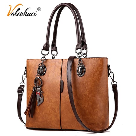 Casual Women Bags Soft Solid genuine leather Handbags Women Messenger Bags Shoulder Tassel Brand Bag Totes Luxury