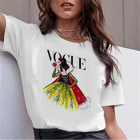 Luslos Vogue Snow White Women T Shirt Tops Punk Rock O Neck Streetware Korean Fashion Plus Size T Shirts White Female T Shirt Buy Luslos Vogue Snow White Women T Shirt Tops Punk Rock O