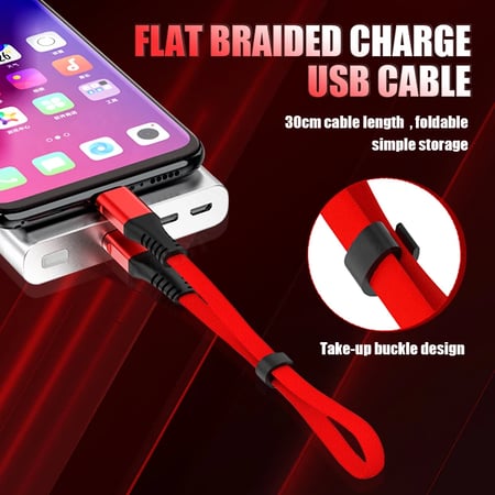 grafiek draadloos Verfijnen 30 cm Micro USB Cable Fast Charging 2.4A Microusb Cord For Samsung S7  Xiaomi Redmi Note 5 Pro Android Phone USB Data Micro Kable - buy 30 cm  Micro USB Cable Fast