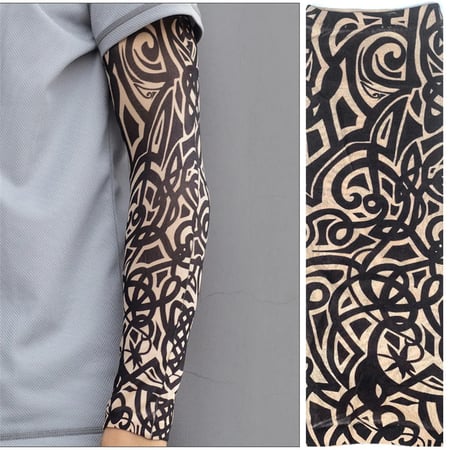 Leopard Print Sports Arm Sleeves Sun Protection Tattoo Cover Arm Sleeves Cover
