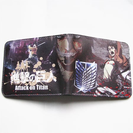 Cartoon Attack On Titan Wallet Shingeki No Kyojin Anime Wallet Women Men Short Zipper Coin Purse Card Holder Pocket Buy Cartoon Attack On Titan Wallet Shingeki No Kyojin Anime Wallet Women