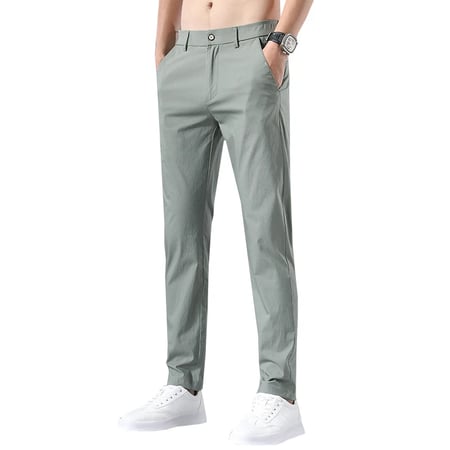 Mens Slim Fit Stretch Chino Shorts Summer Casual Cotton Smart Spandex Bottoms