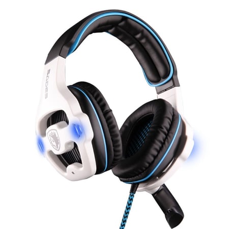 please connect the sades 7.1 sound effect gaming headset