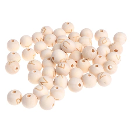 50Pcs Chunky Crochet Teething Wood Beads DIY Baby Nursing Jewelry Round Beads 50Pcs Chunky Crochet Teething Wood Beads DIY Baby Nursing Jewelry Round Beads
