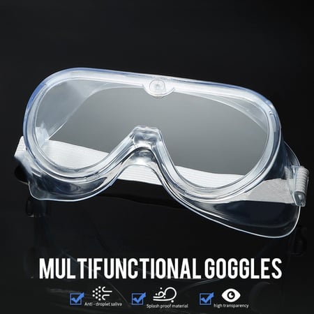 #1 Safety Goggles Multipurpose Use Protective Eyeglasses Safety Glasses Windproof Anti-fog Motorcycle Goggles PC lens 
