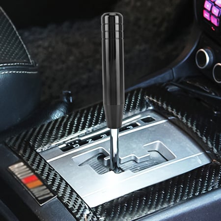 Black 18cm Long Aluminum Alloy Manual Gear Shift Shifter Lever Knob for Car Auto