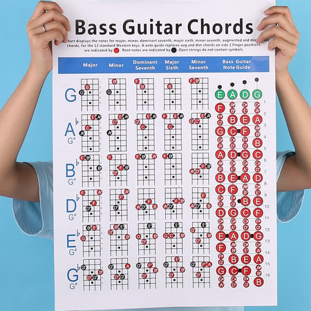 Bass Guitar Fingering Chart