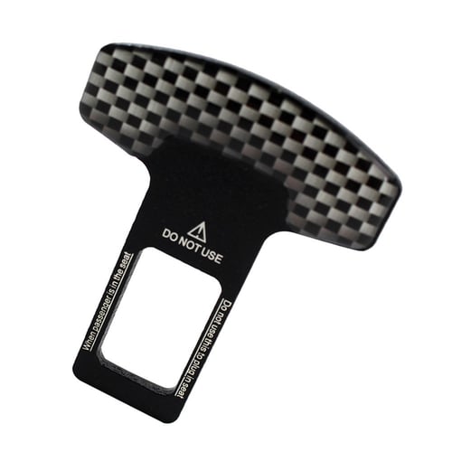 undefined Carbon Fiber Car Safety Seat Belt Buckle Clip Car-Styling 1pcs Universal Vehicle Mounted 