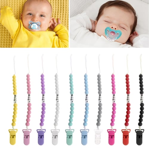 Blue Eye Baby Kids Pacifier Chain Clip Holders Dummy Soother Nipple Strap Gift 