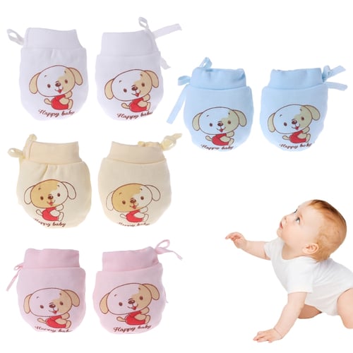 10Pairs Newborn Boy Girl Infant Soft Cotton Handguard Anti Scratch Mitten Gloves 